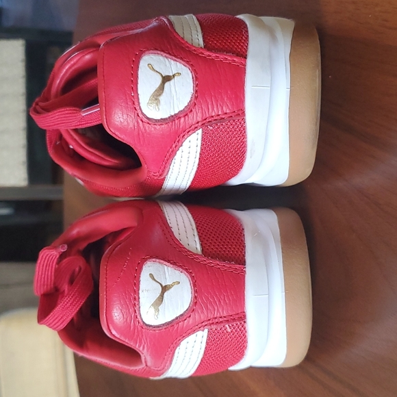 Red Puma California sneakers gum sole size 11 mens - Picture 5 of 10
